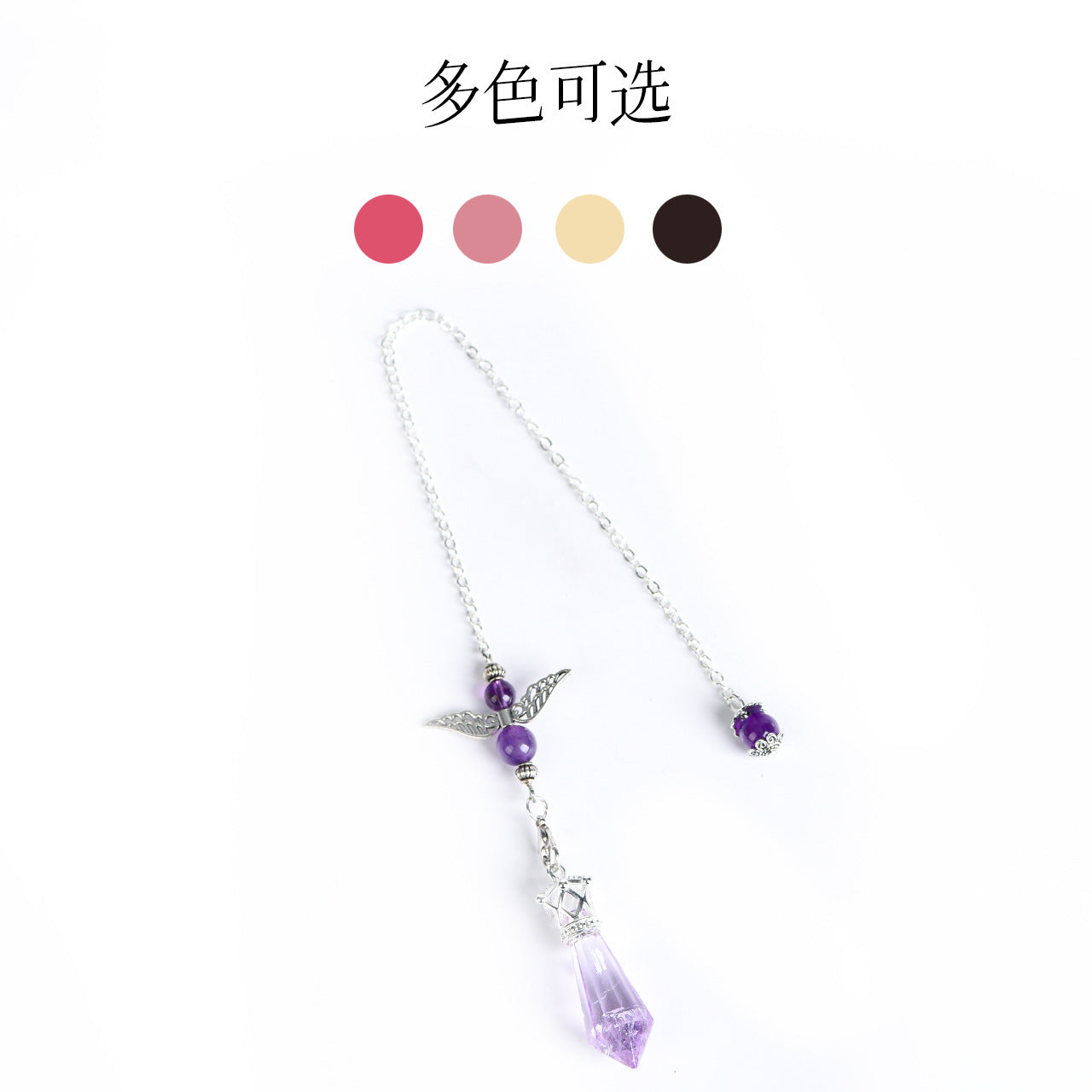 Natural crystal new overseas angel crystal pendulum pendant with twelve sections