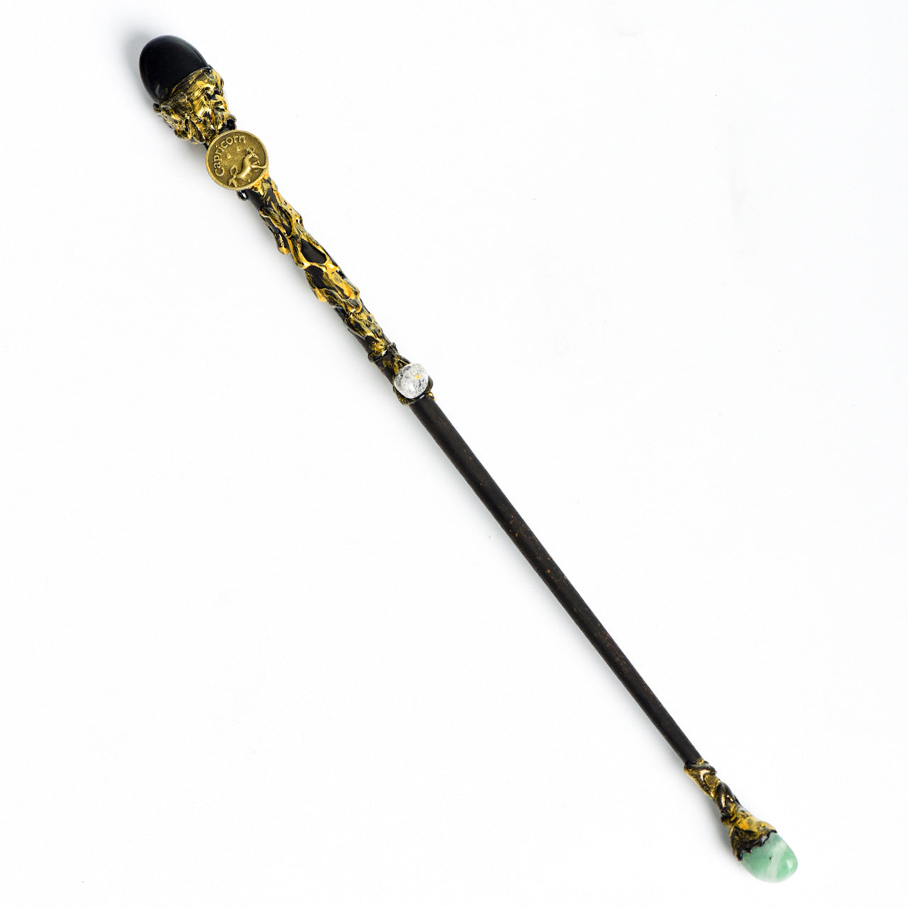 Natural crystal twelve constellations magic wand metal core wand