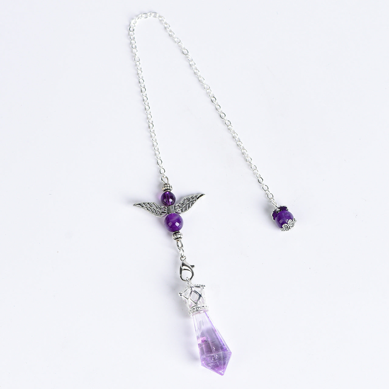 Natural crystal new overseas angel crystal pendulum pendant with twelve sections